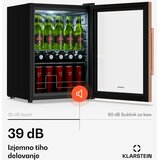 Klarstein Beersafe hladilnik za pijačo s steklenimi vrati | 64 x 48 cm | 60 litrov | 85 W | Bakreno/črna | Shoptok.si