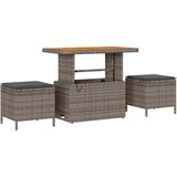  Sjedeća garnitura za vrt s jastukom Siva 90 x 55 x 71 cm | shoptok.hr