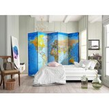 Artgeist PARAVAN 225/172/3 cm modra, rumena Slike