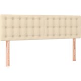  Krevet s oprugama i madracem krem 140x200 cm od tkanine | shoptok.hr