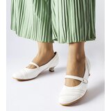 Gemre White low block heel pumps Sant'Antonio | Shoptok.si