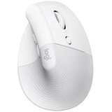 Logitech Lift vertical ergonomična brezžična optična mini bela miška | Shoptok.si