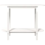  Konzolni stol bijeli 110 x 40 x 80 cm od masivne borovine | Shoptok.si
