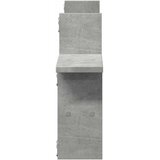  Zidne police 2 kom boja betona 38x12x38cm od konstruiranog drva | Eponuda.com