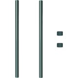 vidaXL Ograjni stebri 2 pcs Zelena 100 cm Jeklo s prašnim premazom | Shoptok.si
