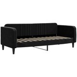  Dnevni krevet na razvlačenje s ladicama crni 80 x 200 cm baršun | shoptok.hr