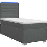  Boxspring krevet s madracem Tamnosiva 80 x 200 cm Tkanina 80 x 200 x 140.5 cm | Shoptok.si