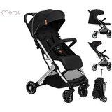 Momi otroški voziček Estelle light, zložljiv, črno-srebrna | Shoptok.si