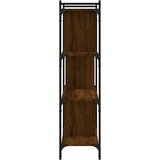  Regal za knjige 4 razine smeđa boja hrasta 76x32x123 cm drveni | Eponuda.ba