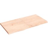 vidaXL Zidna polica 120x60x(2-4) cm neobrađena masivna hrastovina Cijene