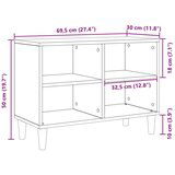 TV kabinet s drvenim nogama Starinsko drvo 69.5x30x50 cm | shoptok.hr