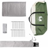 Tipi šator s krovom Zelena 700 x 700 x 395 cm Poliester i čelik | Eponuda.com