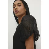 Answear Lab Majica ženska, črna barva