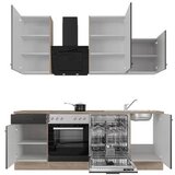 Flex-Well Kuhinjski Blok Capri, Črna, Hrast | Shoptok.si