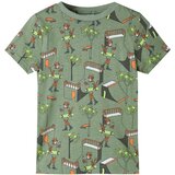  Dječja pidžama s kratkim rukavima svijetla kaki boja 128 | shoptok.hr