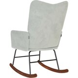 vidaXL Stolica za ljuljanje svjetlosiva baršunasta | shoptok.hr