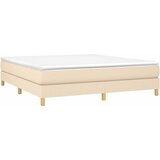  Krevet s oprugama i madracem krem 180x200 cm od tkanine | shoptok.hr