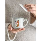 Bloomingville Krem šalica s božićnim motivom s cjedilom od kamenine 300 ml Valentin – | shoptok.hr