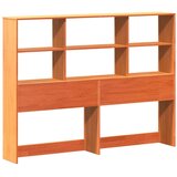 vidaXL Posteljni okvir brez vzmetnice voščeno rjav 120x200 cm borovina | Shoptok.si