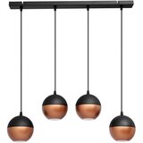  LED luster na sajli MIDWAY 4xGU10/4,8W/230V crna/bakarna | Eponuda.com
