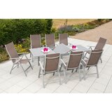 Gardenson Vrtni Set Carrara, 9-Delni, Raztegljiva Miza | Shoptok.si