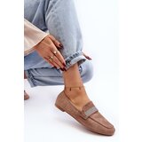 Boto Women's Moccasins with Zircons Light Brown Ralrika | Shoptok.si