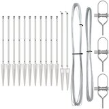 vidaXL Stupovi ograde s šiljkom 13 kom Ø32 mm 80 cm Galvanizirani čelik Cijene