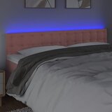  LED uzglavlje ružičasto 200x5x78/88 cm baršunasto | shoptok.hr