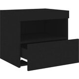  Noćni ormarić s LED svjetlima crni 50x40x45 cm | shoptok.hr