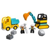 Lego kocke Duplo 10931 Tovornjak in bager na gosenicah Cene
