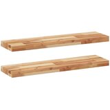  Plutajuće police 2 kom 100x20x4 cm Masivno drvo akacije s uljnim premazom | Shoptok.si
