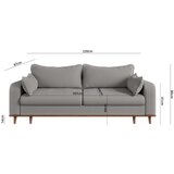 Ropez Svijetlo siva sofa od samta 220 cm Beata – | shoptok.hr
