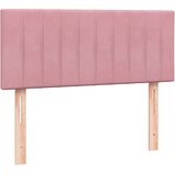 Box Spring krevet s madracem i LED ružičasti 120x220 cm samt | shoptok.hr