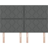  Vzglavje z LED lučmi z vzglavjem Siva 160 cm blago, (5000043956) | Shoptok.si