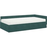  Kotni okvir postelje z matrico Drugo 2 pcs Zelena Žamet, (5000121289) | Shoptok.si