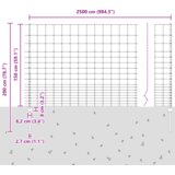 vidaXL Ograjni stebri 22 kos U-kanal 150 cm Pocinkana jeklenka | Shoptok.si