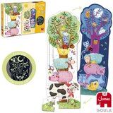 Goula sestavljanka XXL kmetija obojestranska, sveti se v temi Cene