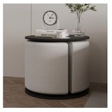 Hanah home set klub stolića, 2 dijela, crni Cijene