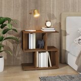 Noćni ormarić boja smeđeg hrasta 50 x 30 x 51,5 cm drveni | shoptok.hr