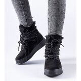 Gemre Black platform snow boots Rancourt | Shoptok.si