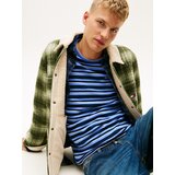 Tommy Jeans Prehodna jakna oliva / pastelno zelena / bela | Shoptok.si