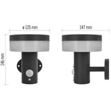  LED Solarno zidno svetlo sa senzorom LED/2W/3,7V 1200 mAh IP44 | Eponuda.com
