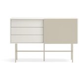 Teulat Bež/krem niska komoda s kliznim vratima 140x91 cm Nube – | shoptok.hr