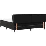 Box Postelja s pomičnim vzmetnim delom in vzmetnico Črna 180x200 cm Žamet, (22051879) | Shoptok.si