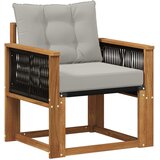  Srednja sofa za van Čvrsto drvo akacije Prirodna | shoptok.hr