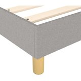  Box spring postelja z vzmetnico svetlo siva 200x200 cm blago, (20725448) | Shoptok.si