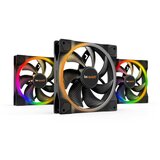 Be Quiet! LIGHT WINGS (BL078) triple pack RGB 140mm 4-pin PWM ventilator Cene