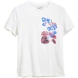 Desigual Majice s kratkimi rokavi TS_BOTANICAL_LACROIX 25SWTK48 Bela | Shoptok.si