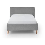 Meise Möbel Svijetlo sivi tapecirani bračni krevet s prostorom za odlaganje s podnicom 140x200 cm Riva – | shoptok.hr