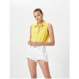 Koton Sleeveless Shirt with Buttons, Comfortable Cut, Textured | shoptok.hr